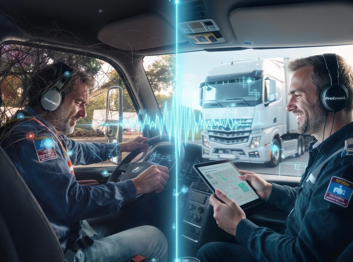 Vylepšenie zadržiavania vodiča nákladného vozidla pomocou technológie sledovania GPS na konštrukciu